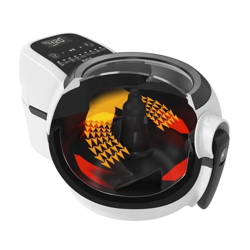 Tefal - Teplovzdušná fritéza ACTIFRY GENIUS DUAL MOTION 1,2l 1350W/230V biela