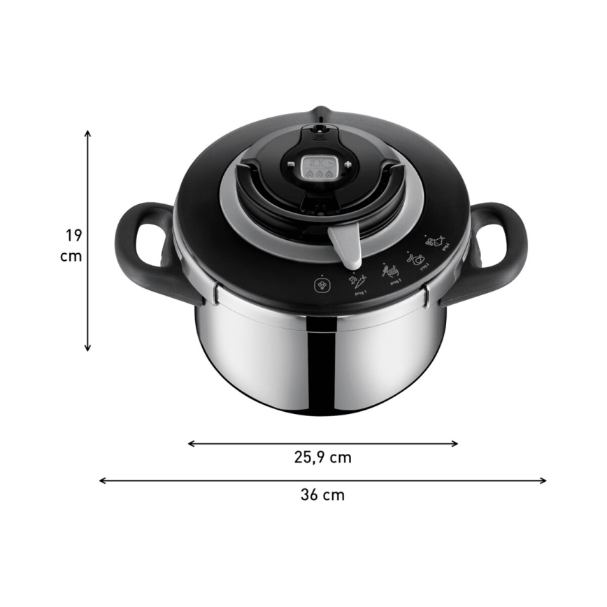 Tefal - Tlakový hrniec 4,5 l CLIPSO+ CHEF nerez