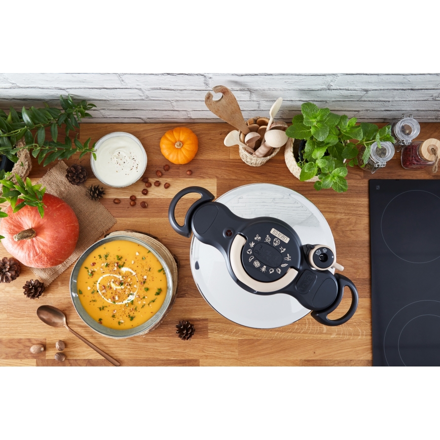 Tefal - Tlakový hrniec 6 l CLIPSINMINUT' NATURAL ECO RESPECT