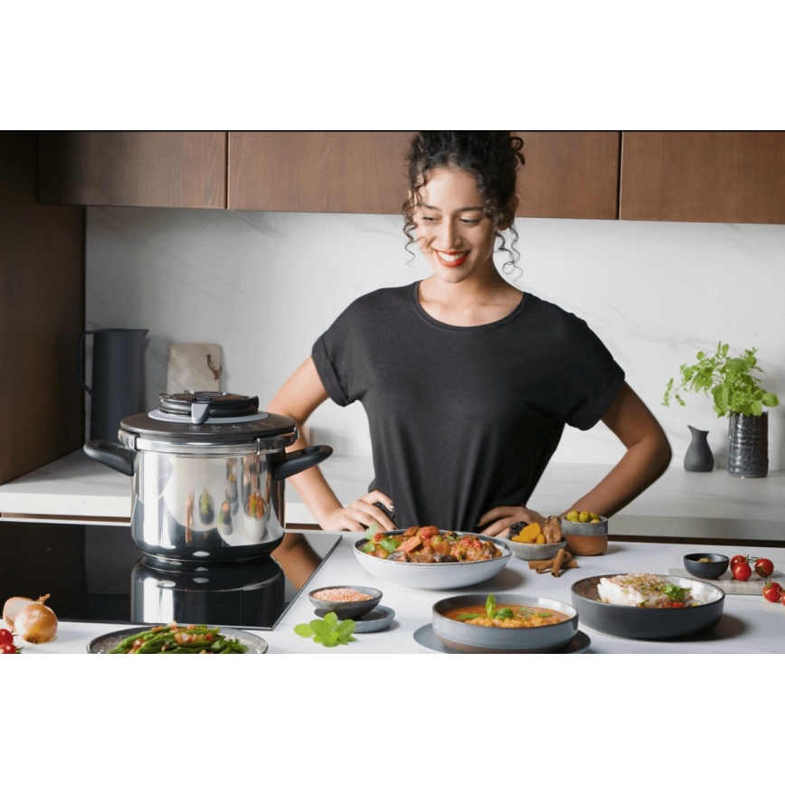 Tefal - Tlakový hrniec 6 l CLIPSO+ CHEF nerezová oceľ