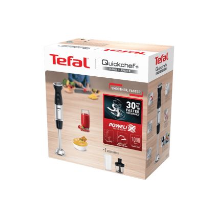 Tefal - Tyčový mixér QUICKCHEF 1000W/230V čierna