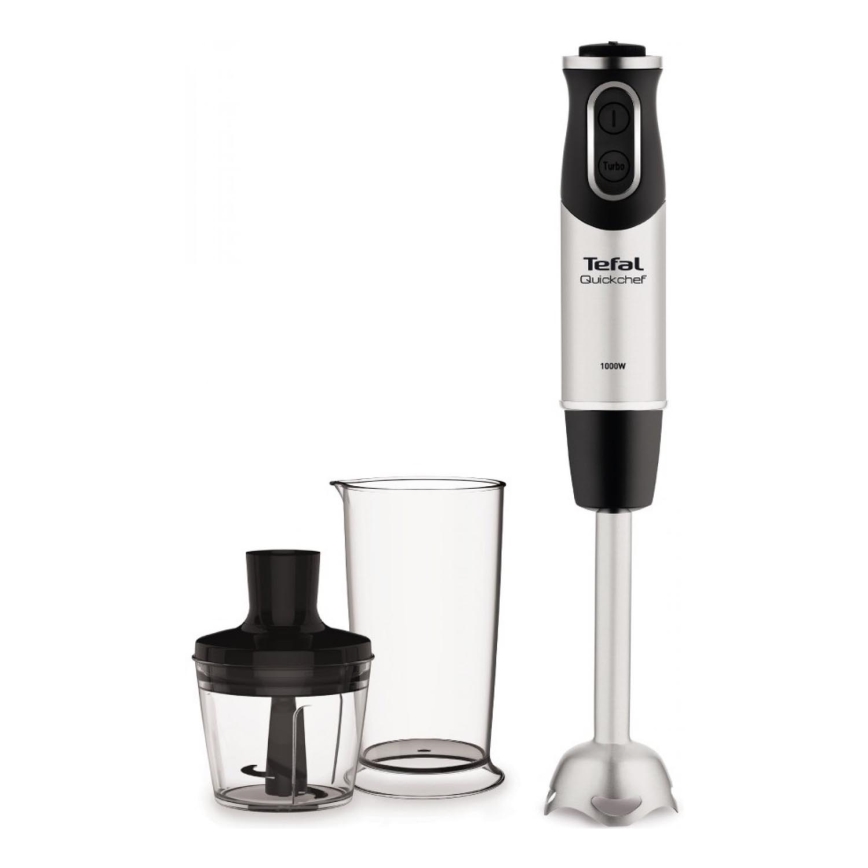 Tefal - Tyčový mixér QUICKCHEF 2v1 1000W/230V matný chróm/čierna