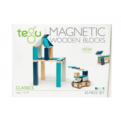 TEGU - Magnetická stavebnica Blue 42 ks