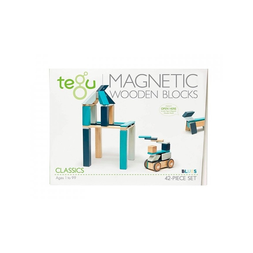 TEGU - Magnetická stavebnica Blue 42 ks