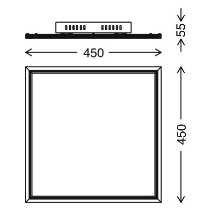 Telefunken 300906TF - LED Stmievateľný panel LED/24W/230V 3000-6000K + diaľkové ovládanie