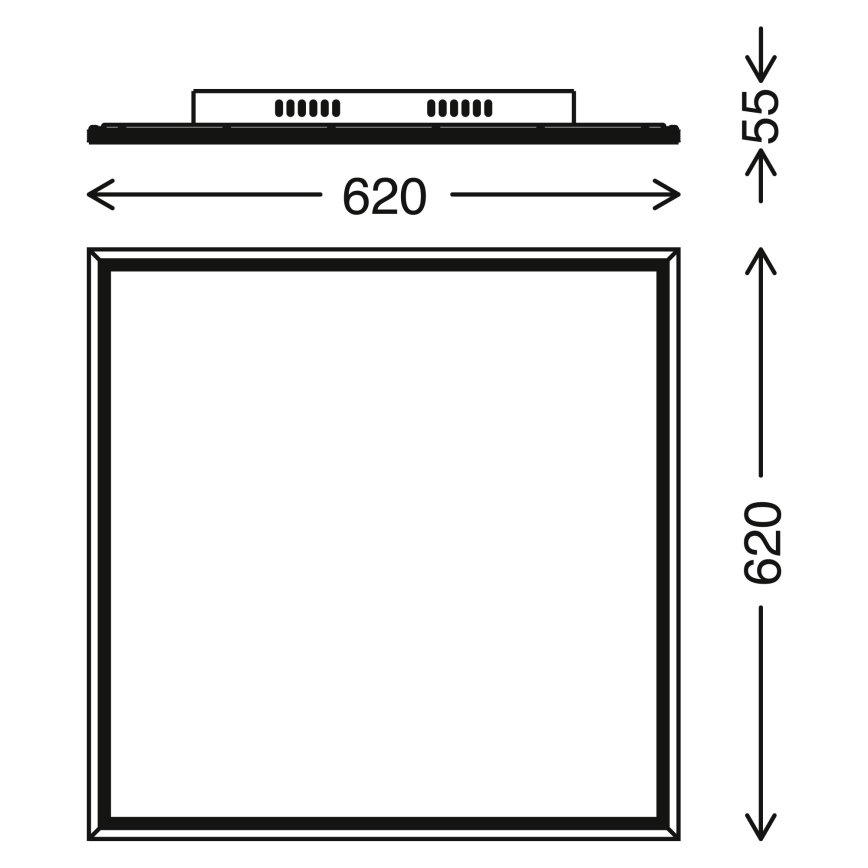 Telefunken 3010-06TF - LED Stmievateľný panel LED/36W/230V 3000-6000K + diaľkové ovládanie
