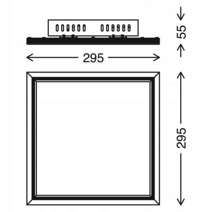Telefunken 301506TF - LED RGBW Stmievateľný panel LED/18W/230V 4000K + diaľkové ovládanie