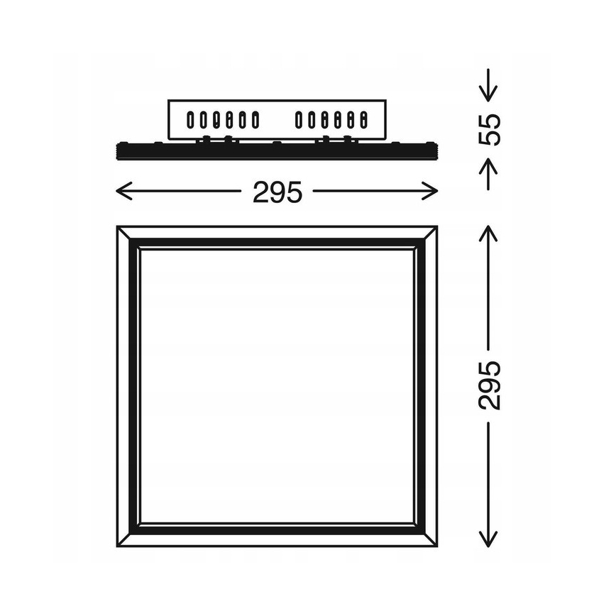 Telefunken 301506TF - LED RGBW Stmievateľný panel LED/18W/230V 4000K + diaľkové ovládanie
