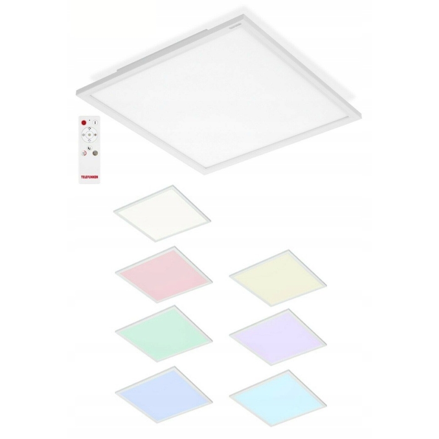 Telefunken 301606TF - LED RGBW Stmievateľný panel LED/24W/230V 4000K + diaľkové ovládanie