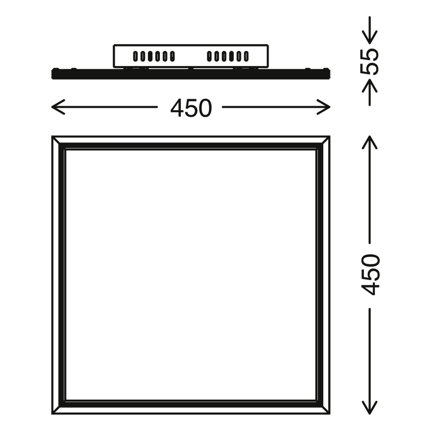 Telefunken 301606TF - LED RGBW Stmievateľný panel LED/24W/230V 4000K + diaľkové ovládanie