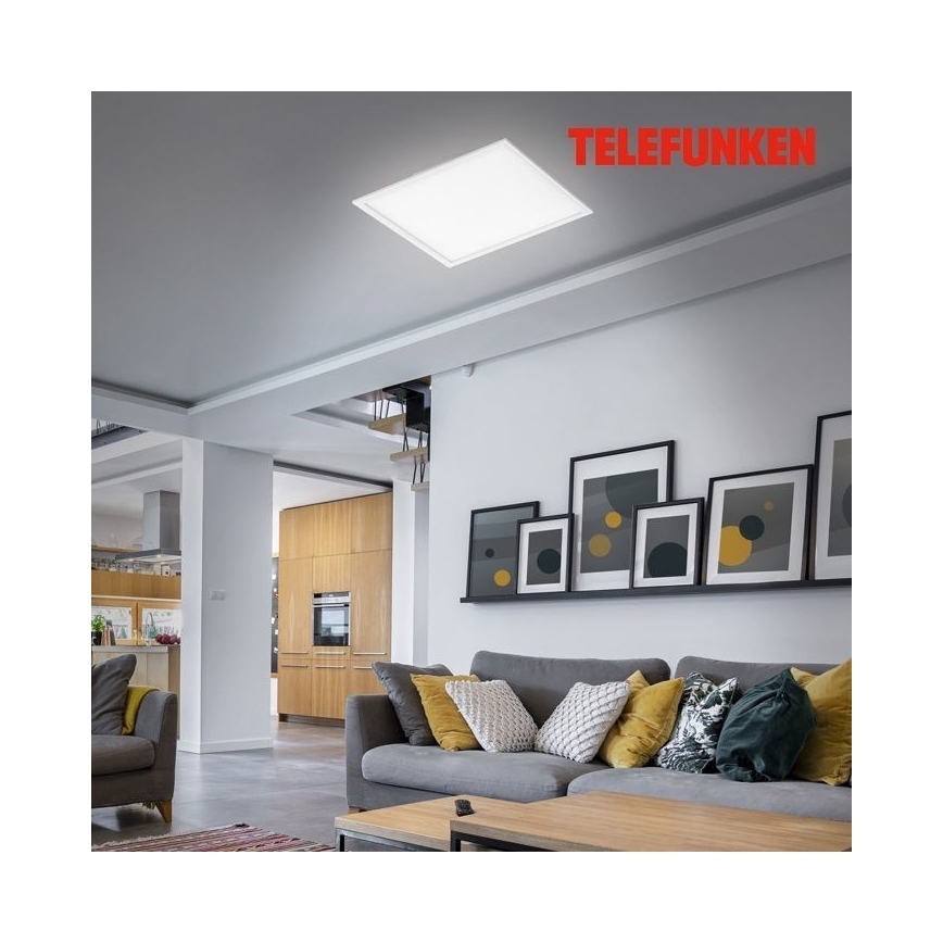 Telefunken 308806TF - LED Prisadený panel so senzorom LED/25W/230V 4000K