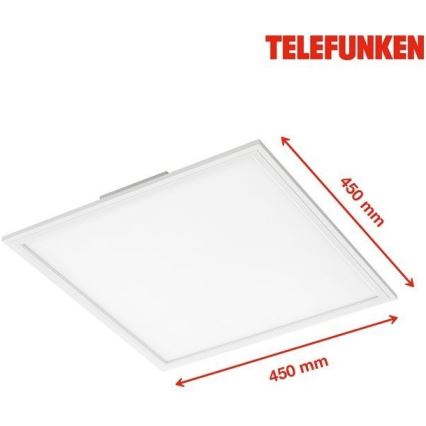 Telefunken 308806TF - LED Prisadený panel so senzorom LED/25W/230V 4000K