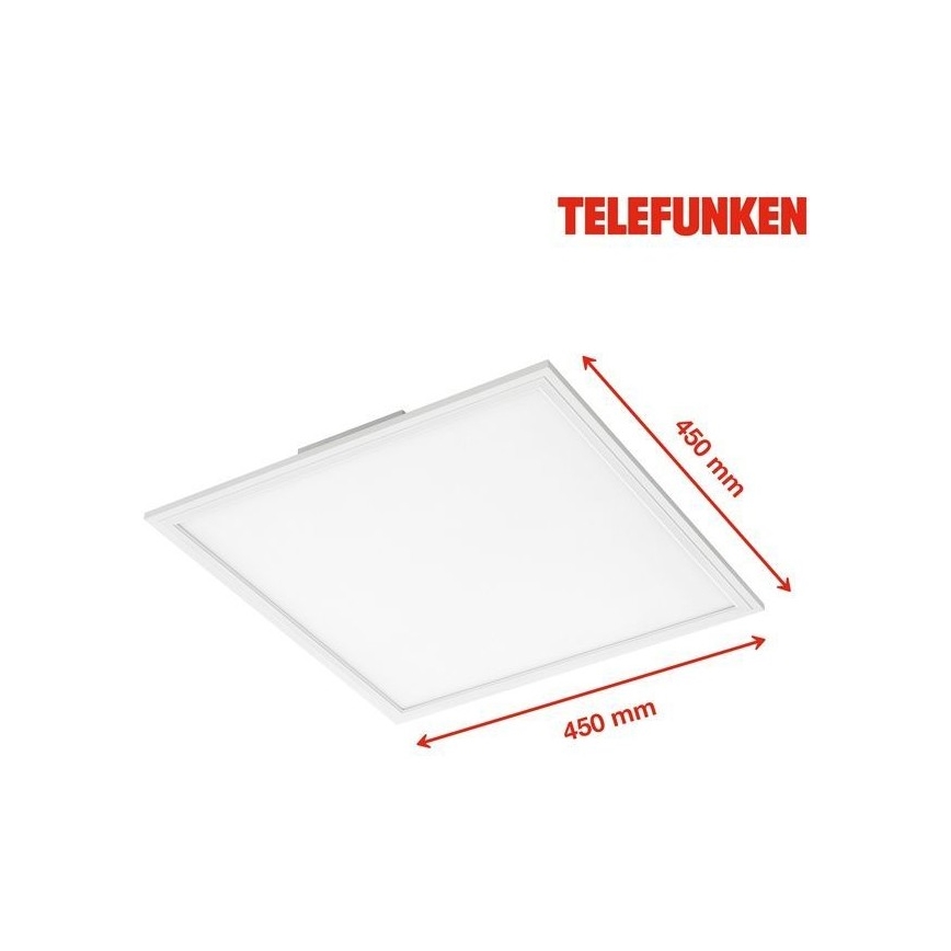 Telefunken 308806TF - LED Prisadený panel so senzorom LED/25W/230V 4000K