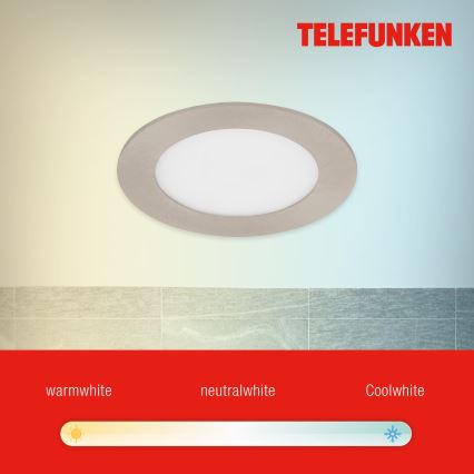 Telefunken 309302TF - LED RGBW Stmievateľné kúpeľňové podhľadové svietidlo LED/6W/230V 2700-6500K IP23 Wi-Fi Tuya