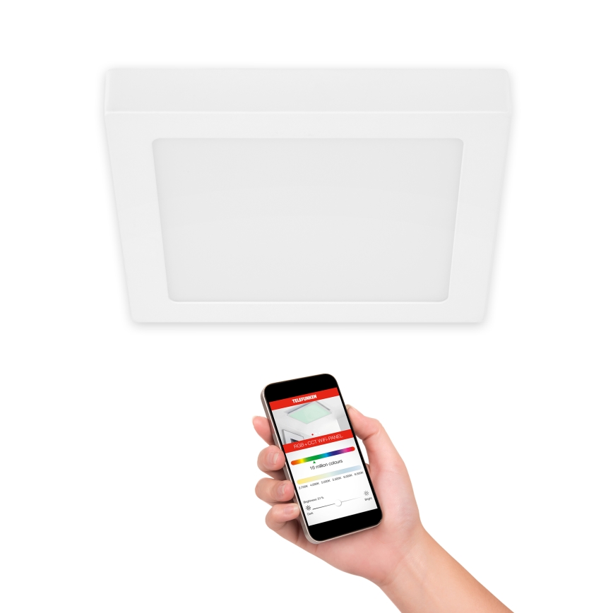 Telefunken 309606TF - LED RGBW Stmievateľné stropné svietidlo LED/18W/230V 2700-6500K Wi-Fi Tuya