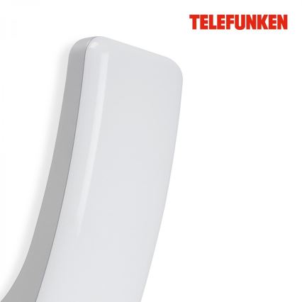 Telefunken 311604TF - LED Vonkajšie nástenné svietidlo LED/15W/230V IP44 strieborná