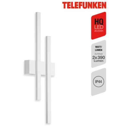 Telefunken 313206TF - LED Vonkajšie nástenné svietidlo 2xLED/8W/230V IP44