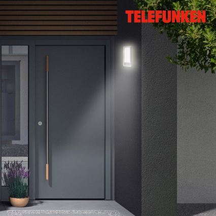 Telefunken 313904TF - LED Vonkajšie nástenné svietidlo so senzorom LED/16W/230V IP44