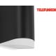 Telefunken 314905TF - LED Vonkajšie nástenné svietidlo 2xGU10/5W/230V IP44 čierna