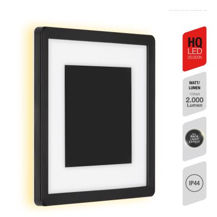 Telefunken 315905TF - LED vonkajšie nástenné svietidlo LED/15W/230V IP44 4000K čierna