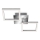 Telefunken 318508TF - LED Stropné svietidlo so senzorom FRAME LED/12W/230V 3000K matný chróm