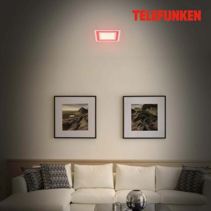 Telefunken 318706TF - LED RGBW Stmievateľný panel LED/18W/230V 3000-6500K + diaľkové ovládanie