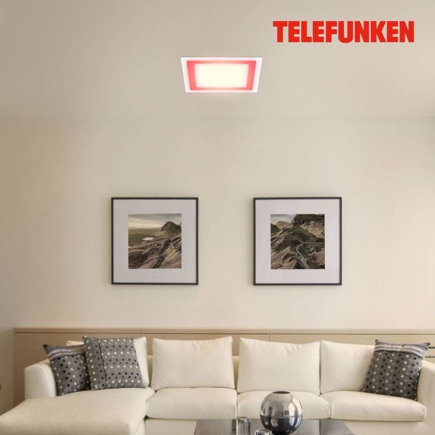Telefunken 318806TF - LED RGBW Stmievateľné stropné svietidlo LED/24W/230V 3000-6500K + diaľkové ovládanie