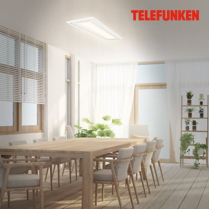 Telefunken 318906TF - LED RGBW Stmievateľné stropné svietidlo LED/24W/230V 3000-6500K 25x100 cm + diaľkové ovládanie
