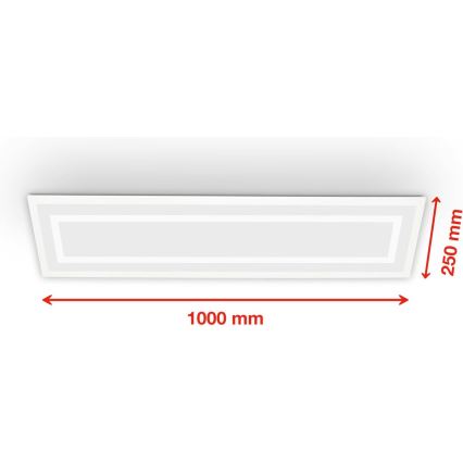 Telefunken 318906TF - LED RGBW Stmievateľné stropné svietidlo LED/24W/230V 3000-6500K 25x100 cm + diaľkové ovládanie
