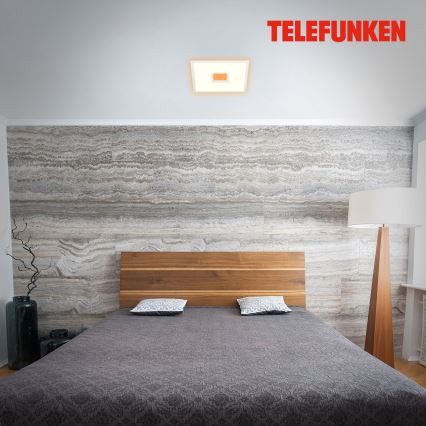 Telefunken 319406TF - LED RGBW Stmievateľné stropné svietidlo LED/24W/230V 2700-6500K biela + diaľkové ovládanie