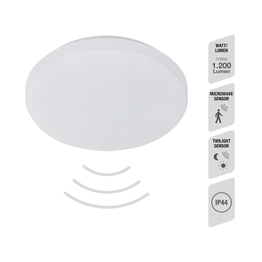 Telefunken 601506TF - LED Kúpeľňové stropné svietidlo so senzorom LED/12W/230V IP44