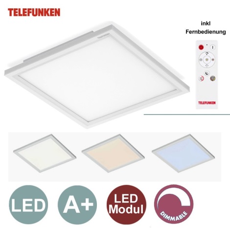 Telefunken - LED Stmievateľný panel 1xLED/18W/230V + diaľ. ovládanie
