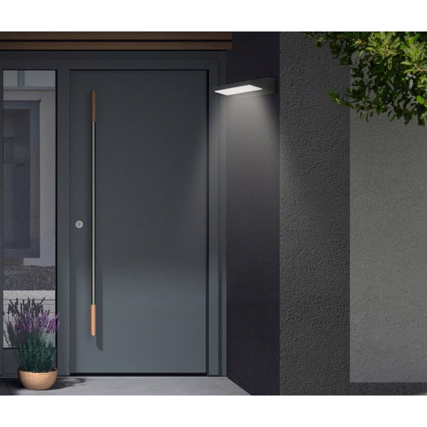 Telefunken - LED Vonkajšie nástenné svietidlo LED/10W/230V IP44 čierna