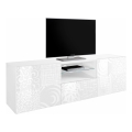Televízny stolík ARIA biely