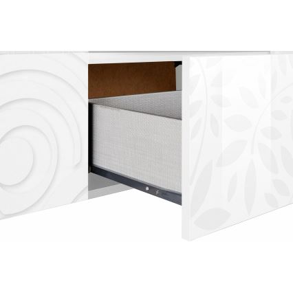 Televízny stolík ARIA biely