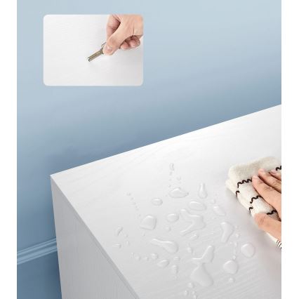 Televízny stolík BASTOR biely