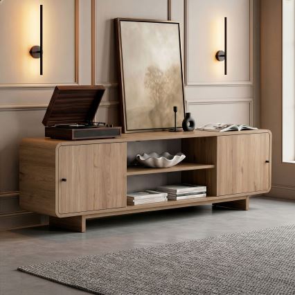 Televízny stolík KABIN 180x34 cm dub