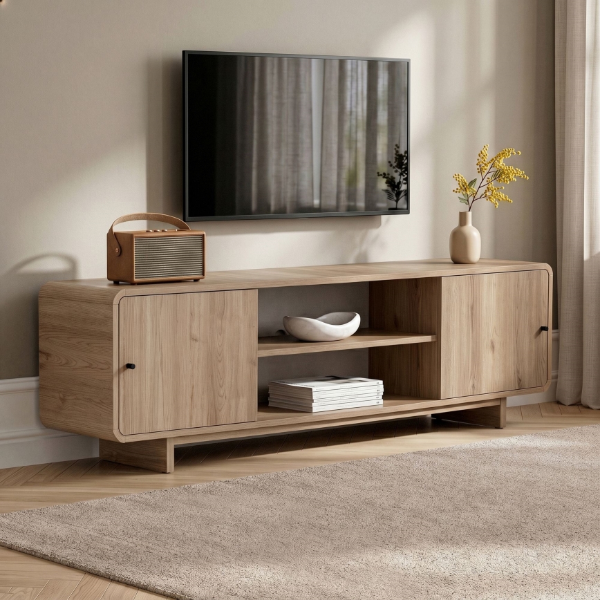 Televízny stolík KABIN 180x34 cm dub