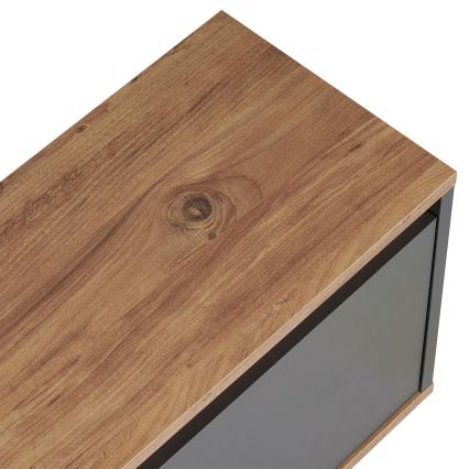 Televízny stolík KREDE 160x30 cm antracit/borovica