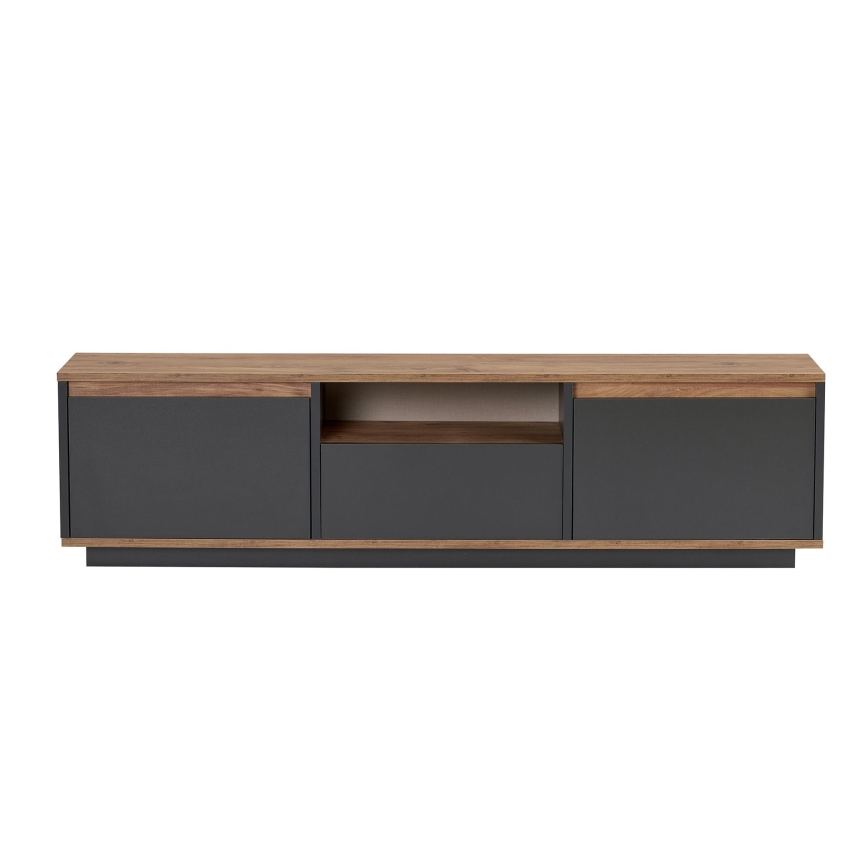 Televízny stolík KREDE 160x30 cm antracit/borovica