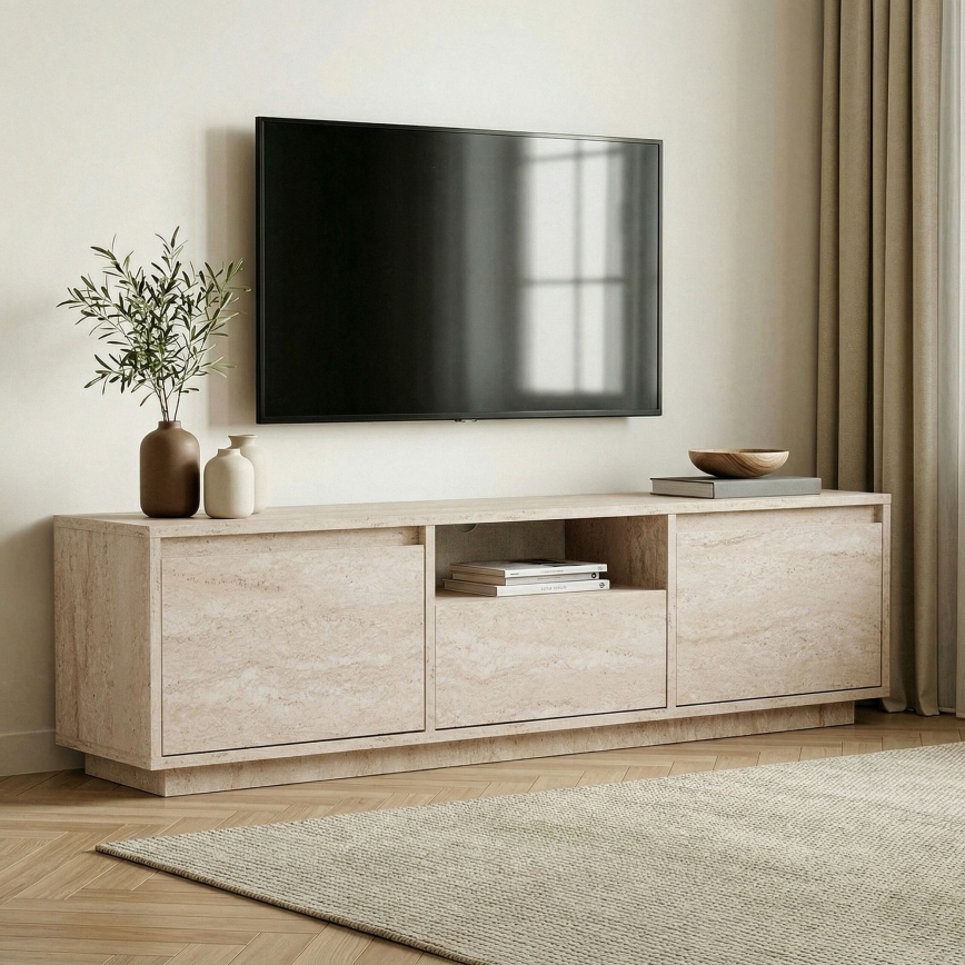 Televízny stolík KREDE 160x30 cm béžový