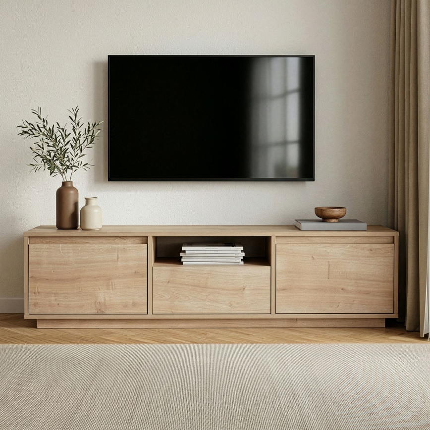 Televízny stolík KREDE 160x30 cm dub