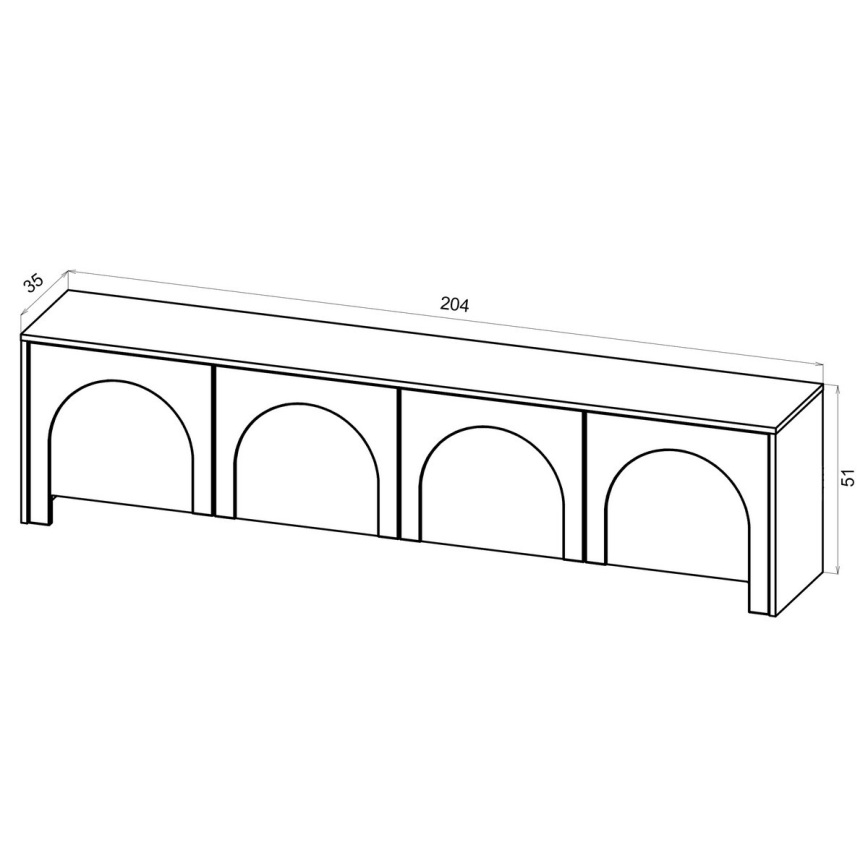 Televízny stolík NIO kašmírový/béžový