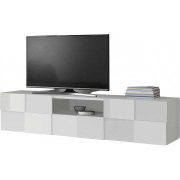 Televízny stolík SERIAN 184x42x42 cm, biely
