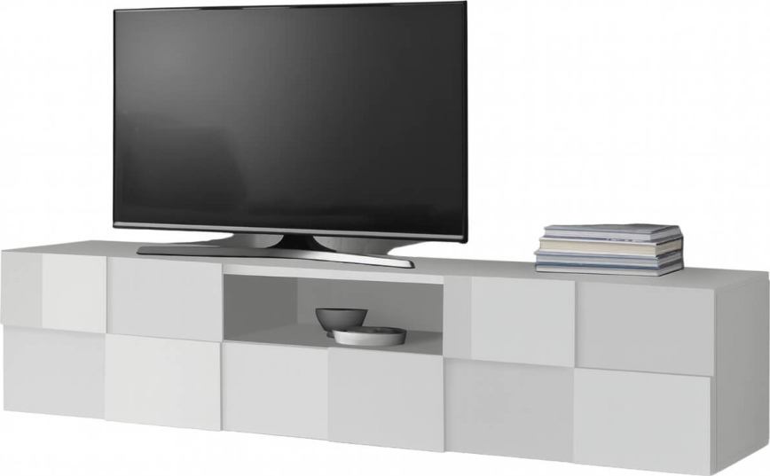 Televízny stolík SERIAN biely