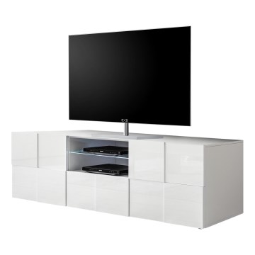 Televízny stolík SERIAN biely