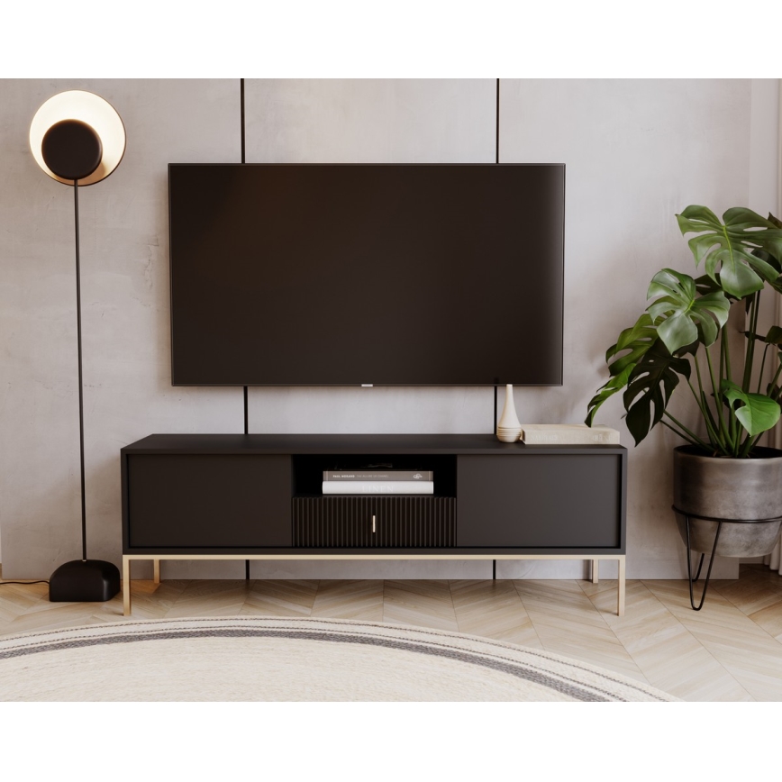 Televízny stolík SUE čierny