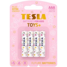 Tesla Batteries - 4 ks Alkalická batéria AAA TOYS+ 1,5V