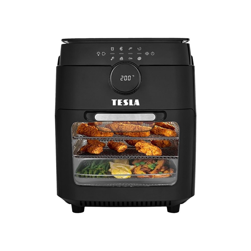 TESLA Electronics AirCook & Grill - Inteligentná multifunkčná digitálna teplovzdušná fritéza 12 l 1800W/230V Wi-Fi