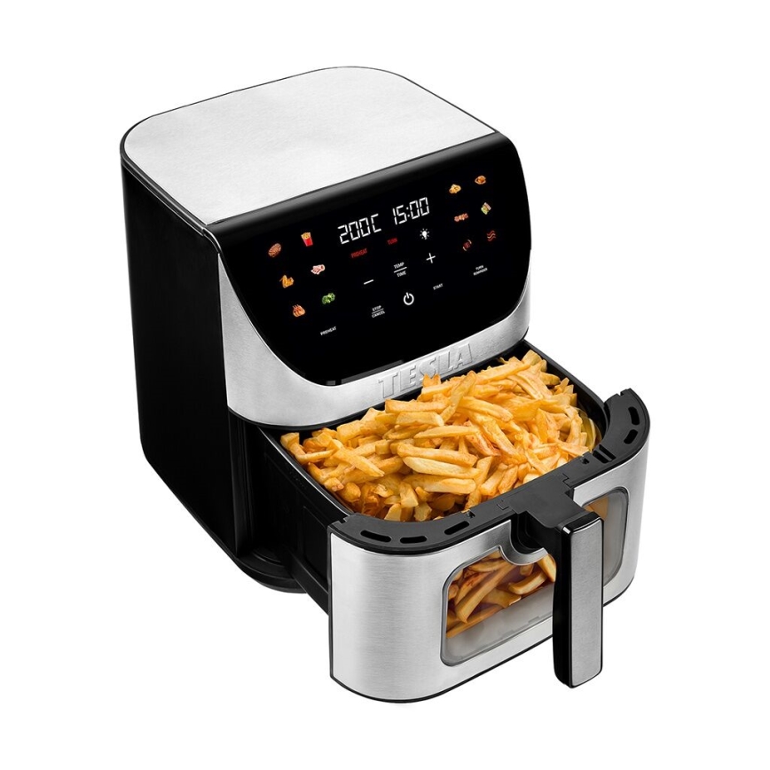 TESLA Electronics AirCook - Inteligentná multifunkčná digitálna teplovzdušná fritéza 9 l 1700W/230V Wi-Fi